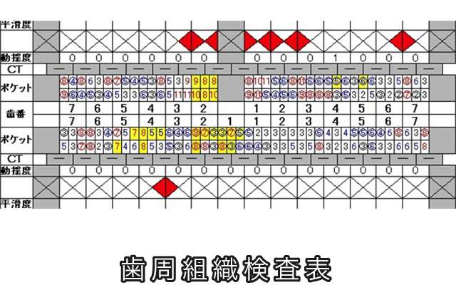 歯周組織検査表