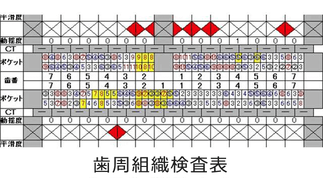 歯周組織検査表